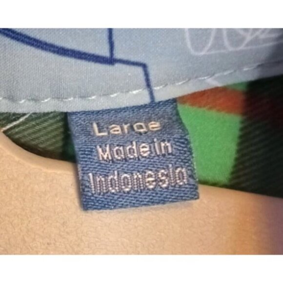 William Murray Scotch Blend Scottie‎ Dog Stretch Button Down Shirt Size L NWT - Picture 5 of 5